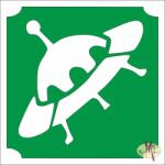 KiviArt 5x5 cm-es Csillámtetoválás sablon - Ufo 231