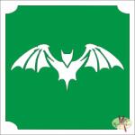  5x5 cm-es Csillám tetoválás sablon - Denevér 32 - mkkreativ