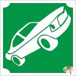 KiviArt 5x5 cm-es Csillám tetoválás sablon - Autó 438