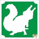  5x5 cm-es Csillámtetoválás sablon - Mókus 313 - mkkreativ