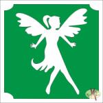 Body Deco 5x5 cm-es Csillámtetoválás sablon - Tündér 290