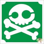 KiviArt 5x5 cm-es Csillámtetoválás sablon - Koponya 123