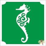  5x5 cm-es Csillámtetoválás sablon - Csikóhal 327 - mkkreativ