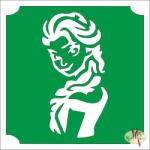  5x5 cm-es Csillám tetoválás sablon - Frozen Elsa 67 - mkkreativ