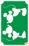  8x5 cm-es csillámtetoválás sablon - Mickey mouse 38 - mkkreativ