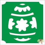  5x5 cm-es Csillámtetoválás sablon - Húsvéti tojás 446 - mkkreativ