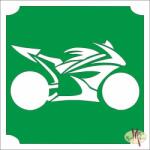 KiviArt 5x5 cm-es Csillámtetoválás sablon - Speed motor 455