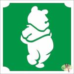  5x5 cm-es Csillámtetoválás sablon - Micimackó 87 - mkkreativ