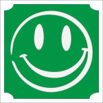 Body Deco 5x5 cm-es Csillámtetoválás sablon - Emoji, smile 82