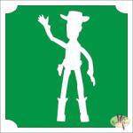Mk Kreatív Stúdió 5x5 cm-es Csillámtetoválás sablon - Woody, Toy Story 152