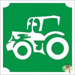 KiviArt 5x5 cm-es Csillám tetoválás sablon - Traktor 8