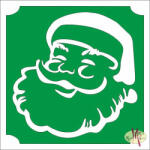 Mk Body Deco Csillámtetoválás sablon 5x5 cm - Télapó 472