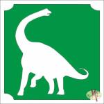  5x5 cm-es Csillámtetoválás sablon -Dino 132 - mkkreativ