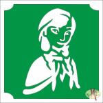  5x5 cm-es Csillám tetoválás sablon - Frozen Anna 70 - mkkreativ