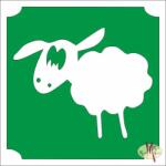  5x5 cm-es Csillámtetoválás sablon - Bárány 220 - mkkreativ