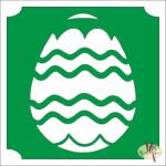  5x5 cm-es Csillámtetoválás sablon - Húsvéti tojás 448 - mkkreativ
