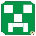  5x5 cm-es Csillámtetoválás sablon - Minecraft 151 - mkkreativ