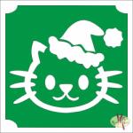  5x5 cm-es Csillámtetoválás sablon - Hello Kitty télapó 159 - mkkreativ