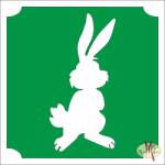  5x5 cm-es Csillám tetoválás sablon - Nyúl 89 - mkkreativ