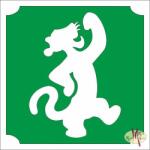  5x5 cm-es Csillámtetoválás sablon - Tigris 91 - mkkreativ