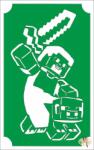  8x5 cm-es Csillámtetoválás sablon - Minecraft 77 - mkkreativ