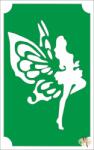 8x5 cm-es Csillámtetoválás sablon -Pillangó kisasszony 32 - mkkreativ