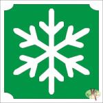  5x5 cm-es Csillám tetoválás sablon - Hópihe 184 - mkkreativ
