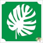  5x5 cm-es Csillámtetoválás sablon - Pálma levél 193 - mkkreativ