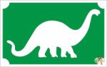  8x5 cm-es Csillámtetoválás sablon - Dino 46 - mkkreativ