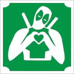 KiviArt Csillámtetoválás sablon - Deadpool 270