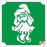  5x5 cm-es Csillám tetoválás sablon - Törpilla 17 - mkkreativ