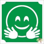  5x5 cm-es Csillám tetoválás sablon -Emoji, Smile 321 - mkkreativ