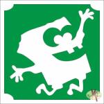  5x5 cm-es Csillámtetoválás sablon - Spongyabob 163 - mkkreativ