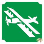 KiviArt 5x5 cm-es Csillám tetoválás sablon - Repülőgép 350