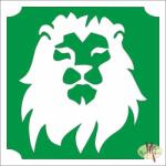  5x5 cm-es Csillámtetoválás sablon - Oroszlán 443 - mkkreativ