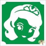  5x5 cm-es Csillámtetoválás sablon -Szófia hercegnő 21 - mkkreativ