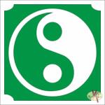  5x5 cm-es Csillámtetoválás sablon - Yin Yang 449 - mkkreativ