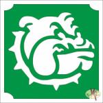  5x5 cm-es Csillámtetoválás sablon - Bulldog 93 - mkkreativ