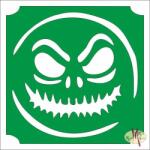  5x5 cm-es Csillámtetoválás sablon - Emoji, smiley 424 - mkkreativ