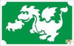 8x5 cm-es csillámtetoválás sablon - Sárkány 114 - mkkreativ