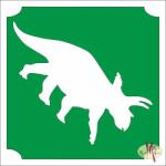 Body Deco 5x5 cm-es Csillámtetoválás sablon - Dino 121 - mkkreativ