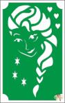 8x5 cm-es Csillámtetoválás sablon - Elsa 112 - mkkreativ