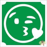  5x5 cm-es Csillámtetoválás sablon - Emoji, Smiley 49 - mkkreativ