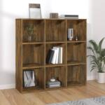 vidaXL Bibliotecă, stejar fumuriu, 98x30x98 cm (815450) Biblioteca