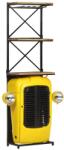 vidaXL Dulap de vin tractor, galben, 49x31x172 cm, lemn masiv de mango (320488) Suport sticla vin