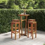 vidaXL Taburete de bar, 4 buc. , lemn masiv de acacia (3115989)