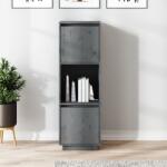 vidaXL Dulap înalt, gri, 38x35x117 cm, lemn masiv de pin (814361) Comoda