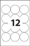 MOS Etikett címke univerzális kör 60 mm-es átmérő kerek, körcímke 12 db/ív, 1200 db/csomag