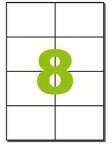 MOS Öntapadós etikett címke 105X74 mm A4 íven univerzális 8 db/ív, 800 db/csomag (raktáron)
