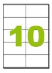 MOS Öntapadós etikett címke 105X57 mm A4 íven univerzális 10 db/ív, 1000 db/csomag